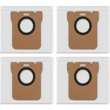 Pratik Ev Robot Süpürge, Aksesuarı, Toz Sızdırmaz Kapak, Yedek Parça, 4 Adet Set, Xiaomi X10; X10+; X20; X20+ ile Uyumlu Yedek Toz Torbası 4'lü | Kolay Değiştirilebilir