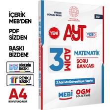 Kara Kutu Yayın Karakutu Yayınları 2027 AYT MEBİ-OGM 3 ADIM Matematik Soru Bankası RENKLİ A4 Boyut Video Çözümlü BASKI ÜCRETİ