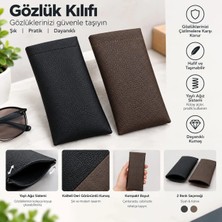Deri Gözlük Kabı, Deri Gözlük Kılıfı 2 Adet