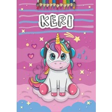 Pratik Ev Keri: Personalized Coloring Book For, Theme: Unicorn, Birthday Gift Girl, Daughter..., 25 Designs With Name, Large Size A4 (Ca. 8.5 x 11 Inches), Ages: 4-8
