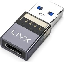 Pratik Ev USB 3.2 - Type-C Otg Dönüştürücü, 10GBPS Veri Aktarımı ve 60W Hızlı Şarj, Otgdf