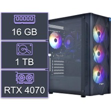 Gökkuşağı XC327 I7 12700F B760 16GB 1tb M2 SSD RTX4070 12GB Mıd-Twr Gam.case 650W Psu W11H
