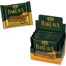 Bolçi Baklava Parçacıklı Antep Fıstık Krema Dolgulu Sütlü Çikolata 90 G Flowpack 1 Adet