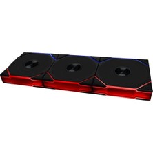 Pratik Ev Unı Fan Reverse Tl Wıreless 3X120 mm Siyah Kasa Fanı (G99.12RTL1W3B.00)