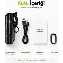 Hiltech Bluetooth 5.2 Selfie Çubuğu ve Tripod 47,5 cm Teleskopik Uzaktan Kumandalı