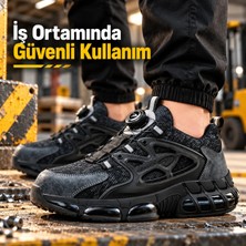 Cbtx Otomatik Bağcıklı Burun Korumalı Iş Ayakkabısı Ortopedik Delinmeye Dirençli
