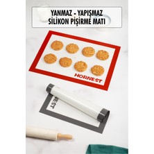 Efnaz Style Fırınlanabilir Kendinden Yağlı Silikon Pişirme Matı Hamur Açma Matı Silpat 30X40 cm 1 Adet