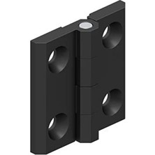Pratik Ev Metal Yaprak Menteşe Mat Siyah 40 x 40 mm