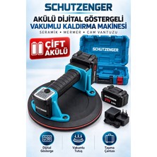 SCHUTZENGER 2 Akülü Dijital Göstergeli 260 kg Kaldırma Kapasite Cam Seramik Mermer Granit Ahşap Mermer Vakum Mavi Pr