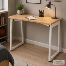 Vilinze Biga Sabit Mdf Metal Ayak Çalışma Ofis Masası