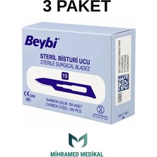Beybi Bistürii Ucu No:15 (3 kutu) 300ADET