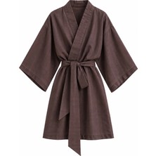 Brun Terre Kısa Kimono
