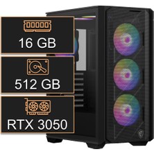 Gökkuşağı Ventus Coal I5 14400F/16GB/512GB/MSI 3050 6gb/dos Tavsiye Sistem