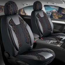 Freshstart Volkswagen Polo Deri Detaylı Oto Koltuk Kılıfı Ön Arka Set Cyrus 3 Renk