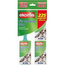 Pratik Ev Tüy Toplayıcı Rulo; Pratik Kullanım, Ekonomik Paket: 225 Adet Yaprak, Kıyafetler, Mobilyalar ve Diğer Tekstil Ürünlerinden Tüy ve Tiftik Temizliği Için Uygundur