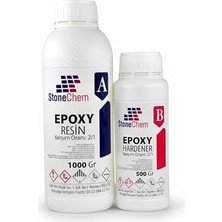 Taşın Kimyasıyız... Stonemix Süper Şeffaf Epoksi Reçine 1.5 kg
