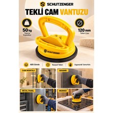 SCHUTZENGER 50 kg Taşıma Kapasitesi Tekli Vantuz Cam Mermer Seramik Metal Ahşap Taşıma Aparatı