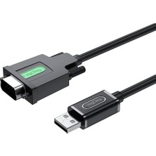 USB 2.0 To RS232 Db9 PL2303 Chip Dönüştürücü Adaptör Kablo 1.5 Metre