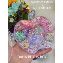 Pratik Ev Jel Far, Kremsi Simli Büyük Boy Yüz Taşı Kurumaya Son Jel Hediyeli!!, Serashinegozfarı20, Parlak Glitter Glitter