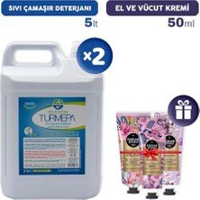 Pratik Ev Sıvı Çamaşır Deterjanı 5 L x 2, El Kremleri Hediye