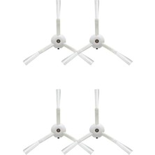 Pratik Ev Roborock ile Uyumlu Q5 Max+Q5 Pro-Q5 Pro+/q8 Max- Q8 Max+ 4 Adet Beyaz Yan Fırça Yedek Parça Parça Seti