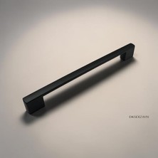 Pratik Ev Nergis Siyah Dolap Kulpu – 4 Delikli Çift Ölçülü Metal Mobilya Kulpu (96–128/160–192/224–256 Mm) (160-192 Mm), 5 Adet