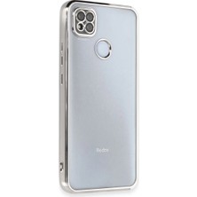 Bezos Xiaomi Redmi 9c Uyumlu Kılıf Lensli Silikon - Gümüş
