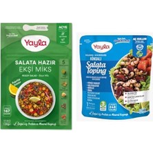 Pratik Ev Seti | Salata Hazır Ekşi Mix, 120 G X2 + Kinoalı Salata Toping 150 Gram X2