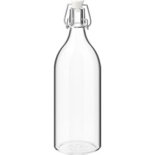 Pratik Ev Korken 1 L Cam Su Şişesi