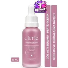 Clerie Göz Altı Serumu, Göz Altı Morluk ve Torbalanma Karşıtı Kahve Çekirdeği Özlü 30ml