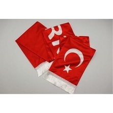 Pratik Ev Asyabayrak; Türk Bayraklı Atkı, Kırmızı, ATKI01