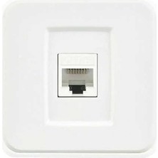 Pratik Ev Tekli Data Prizi (RJ45 Cat6), Beyaz