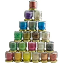 Pratik Ev Power Tıme Epoxy 21 Adet Sedefli Metalik Toz Pigment Seti; 210 G, 21 Farklı Renk
