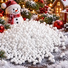 Oktay Sesal Yapay Kar Tanesi Yılbaşı Ağacı Süsleri 900 Adet Beyaz Noel Ağacı Süsleri Vitrin Mekan Süsleme
