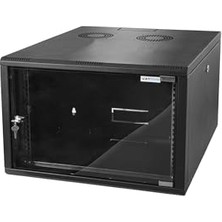 Pratik Ev 7u Duvar Tipi Network Server Kabinet, 450 mm Derinlik, Açılır ve Kilitlenebilir Yan Kapaklar