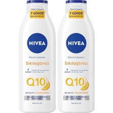 Pratik Ev Saat; Q10 Sıkılaştırıcı Vücut Losyonu 250 Ml, 72 Nemlendirici, 7 Günde Sıkılaşma, Esnek Cilt, C Vitamini, Kolajen, Normal Ciltler Için (2 Paketi)