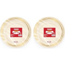 Pratik Ev Orta Boy Karton Tabak, 19 Cm, 10'lu 2'li Paket