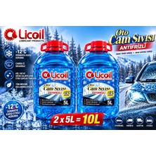 Licoil Antifrizli Oto Cam Suyu 2X5LT= 10 Lt -12 Derece Antifrizli Oto Cam Suyu 2X5LT= 10