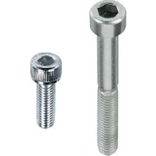Pratik Ev M8X60 DIN912 Imbus Cıvata 8.8 Beyaz Paket, 5'li