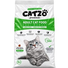 Catzo Kuzu Etli Pirinçli Yetişkin Kedi Maması 1 kg