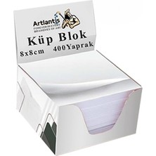 Pratik Ev Masaüstü Küp Blok Not Kağıdı 15 Set 8x8 cm Beyaz Küp Not Kağıdı Kare Kağıt Beyaz Boş Kağıt 400 Yaprak Hatırlatma Ofis