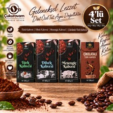 Çukurovam Kahve 1xkutu Türk Kahvesi 250G 1xmenengiç Kahvesi 500G 1xdibek Kahvesi 500G 1xçikolata Aromalı Türk Kahvesi 250G 4'lü Set