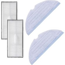 Pratik Ev Roborock S8, S8 Plus, S8 Pro Ultra Uyumlu Filtre Mop Yedek Set