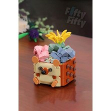 Pratik Ev Mini Potted Plant Serisi Ayı Figürü 281 Parça Oyuncak Yapım Seti FFP655009