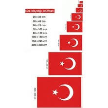 Bayrağı 30X45 cm Ebatında Kumaş Türk Bayrağı Al Bayrak 30X45 Bez Bayrak