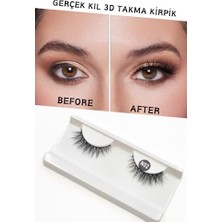 Pratik Ev Tam Boy Ipek Takma Kirpik, 1 Çift, Mink Eyelash N02