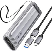 Pratik Ev Alüminyum M.2 Nvme SSD Muhafaza, USB 3.2 Gen 2 (10 Gb/sn) - Aletsiz Nvme Pcı-E M.2 SSD Kılıf, M/b&m Tuşları Için Uasp Desteği Boyut 2230/2242/2260/2280
