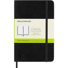 Pratik Ev Cep Boy Esnek Kapak Defter - Soft Cover Pocket Plain Notebook Black