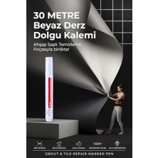Pratik Ev Beyaz Derz Dolgu Boyası ve Yenileme Rötuş Kalemi 30 Metre Kapatıcı Fayans Duvar ve Buzdolabı Boyama Kalemi 718602
