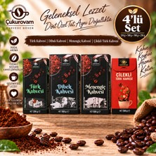 Çukurovam Kahve 1xkutu Türk Kahvesi 250G 1xmenengiç Kahvesi 500G 1xdibek Kahvesi 500G 1xçilek Aromalı Türk Kahvesi 250G 4'lü Set